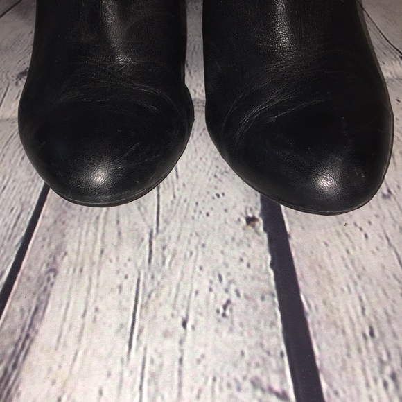 Antonio Melani women’s Black leather heeled boots - Picture 5 of 9